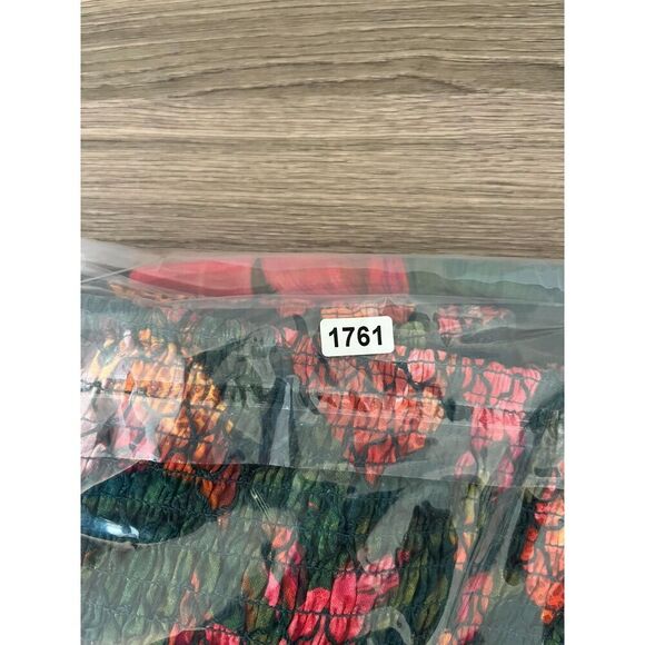 FARM Rio Tropical Toucan Linen Pants High Waisted Pink Green Wide Leg S NWOT - Picture 13 of 13